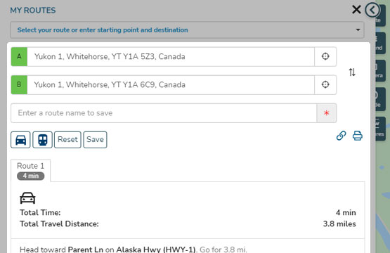 Creating & Saving a Customized Route